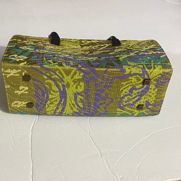 Kristen Lee Designs, Water Knabe, Silk Floral, Mini Bag, Satchel, RARE, like new - Picture 6 of 13